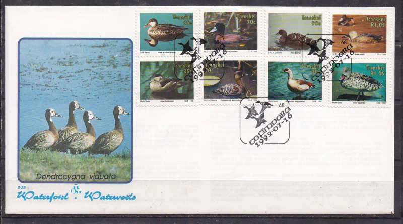 Transkei 1992 waterfowl FDC#2.33