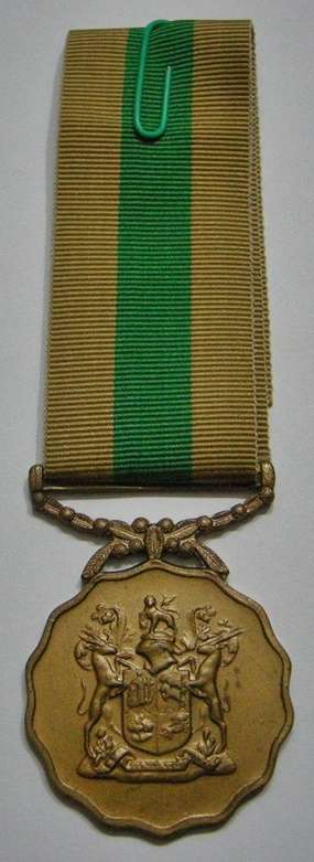 Full Size SADF Good Service Medal 10 Yrs Bronze Numbered 17712 on Rim (Specific Medal in Matthysen)