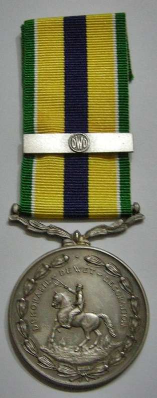Full Size De Wet Decoration Nr 1099 Marked S925 SAM w/ Bar (Specific Medal in Matthysen)