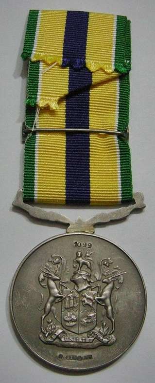 Full Size De Wet Decoration Nr 1099 Marked S925 SAM w/ Bar (Specific Medal in Matthysen)