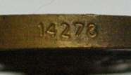 Full Size John Chard Medal Numbered on Rim Thin Lettering Large Thick Suspender Ring
