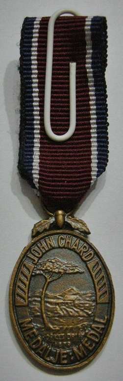 Miniature John Chard Medal Voided Acorn Dark Type
