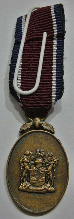 Miniature John Chard Medal Voided Acorn Dark Type