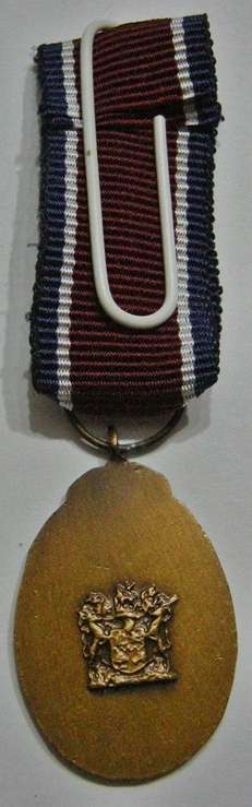 Miniature John Chard Medal Solid Acorn No Rim Large Suspender Ring Small Coat of Arms