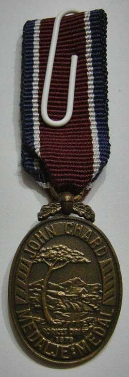 Miniature John Chard Medal w/ Royal Cypher