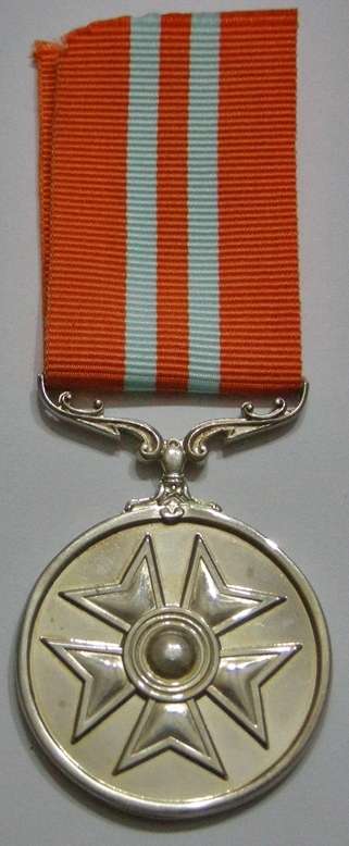 Full Size Pro Virtute Medal Numbered 028 Marked Silver 12cm Ribbon