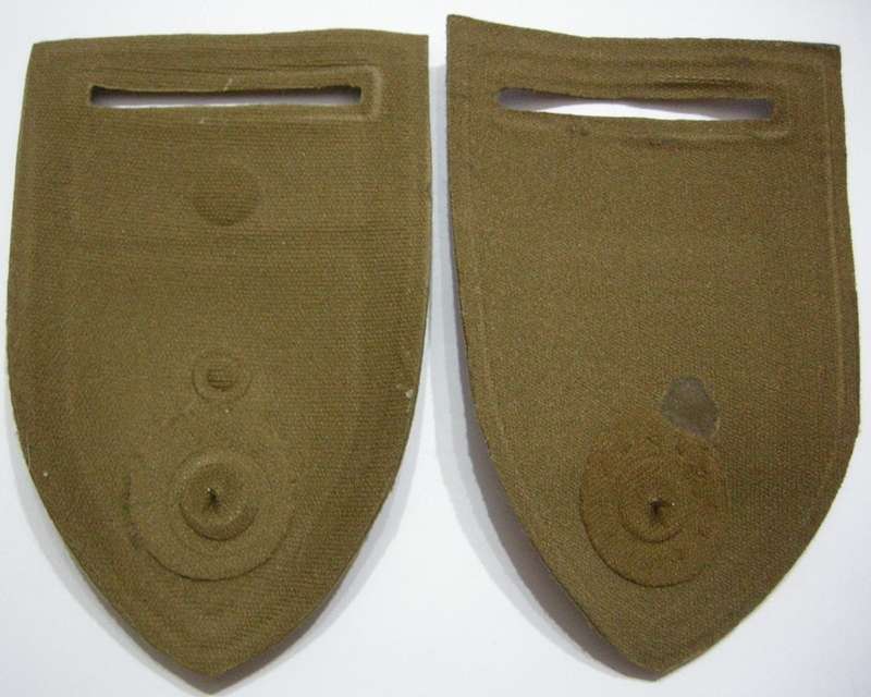 11 Maintenance Unit Rubberised Shoulder Flash w/ B COY Rubberised Flash Pins Intact