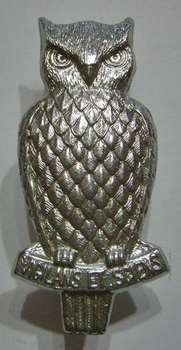 Military Intelligence Chromed Cap Badge