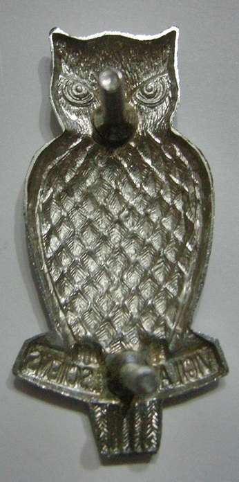 Military Intelligence Chromed Cap Badge