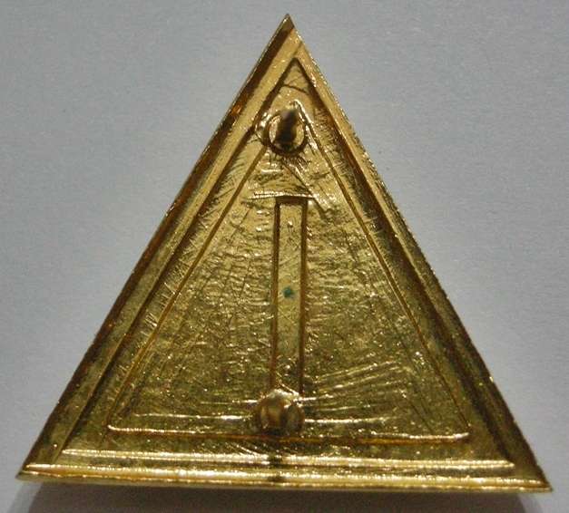 Chaplain's Enamel & Brass Mess Dress Shoulder Badge Dinnes 544 Pins Intact