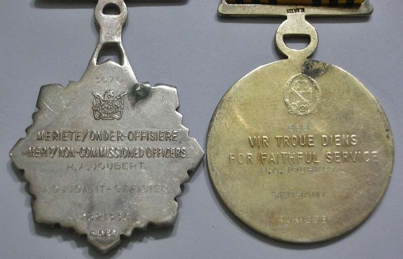 Full Size South African Prison Service Medal Group of Four Named