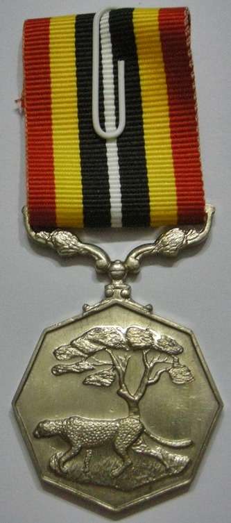 Full Size Southern Africa Medal Uniface Susp Tall Grass Crisp Detail Matte Finish Nr @ Back