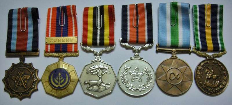 Full Size Medal Set of Six with Full Size Cunene Bar