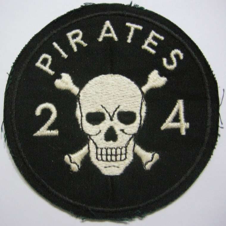 SAAF 24 Squadron Ops Patch 2nd Issue Embroidered on Material 93mm Dinnes 3048