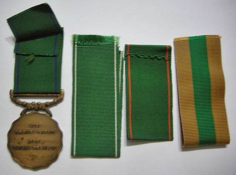 Full Size SADF Good Service Medal 10 Yrs Bronze Double Face Suspender Numbered 106673 on Rim