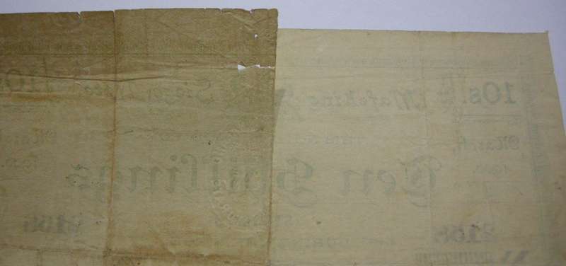 March 1900 ZAR Boer War Era Mafikeng Siege Note Ten Shillings (Note Condition)