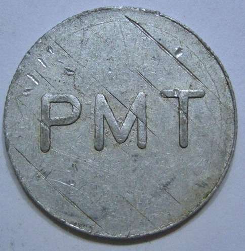 Pretoria Municipal Tramways Aluminium 1½D Token Hern 458a