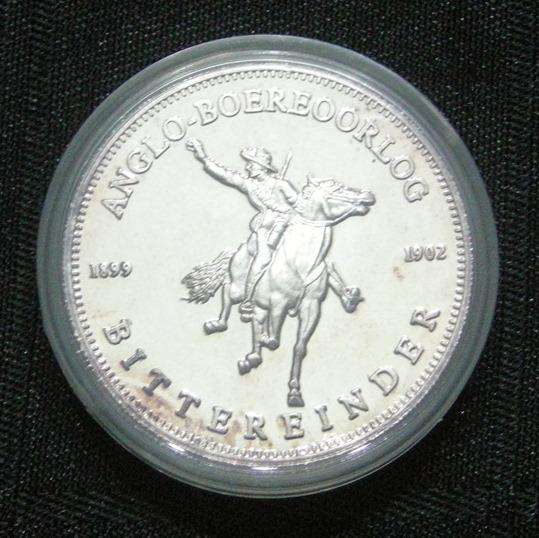 Anglo-Boereoorlog Bittereinder Gedenkpenning No 1 Certificate of Authenticity Original SA Mint Box