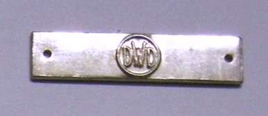Full Size De Wet Decoration Ribbon Bar Marked Silver