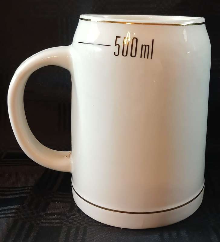 Prince Alfred's Guard Centenary December 2nd 1877 - 1977 Beer Mug (*Note crack on bottom of handle.)