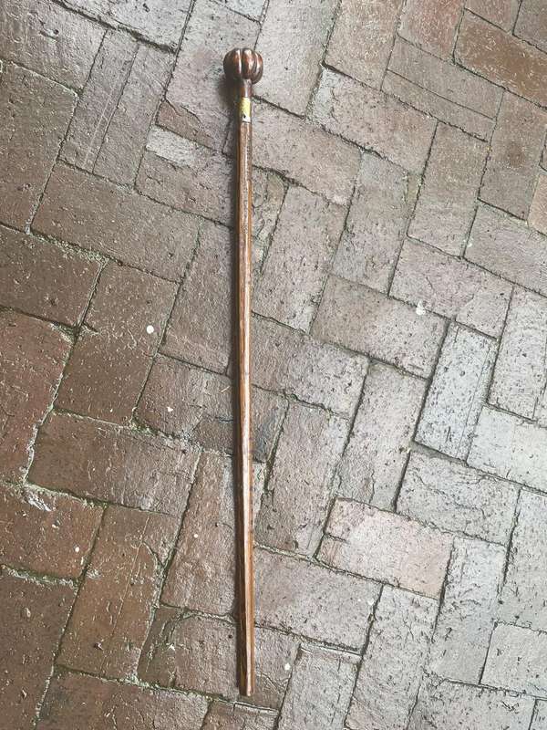 Boer War : POW Walking Stick St Helena 1901