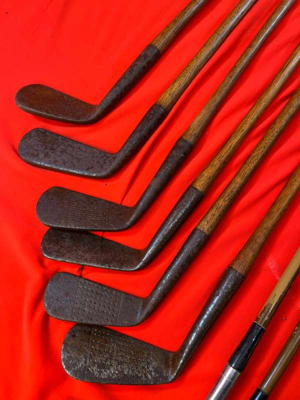 Set of Vintage Hickory Golfclubs