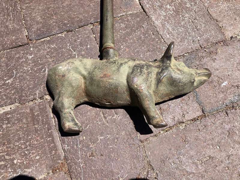 Rare Cast Iron Pig Doorstop