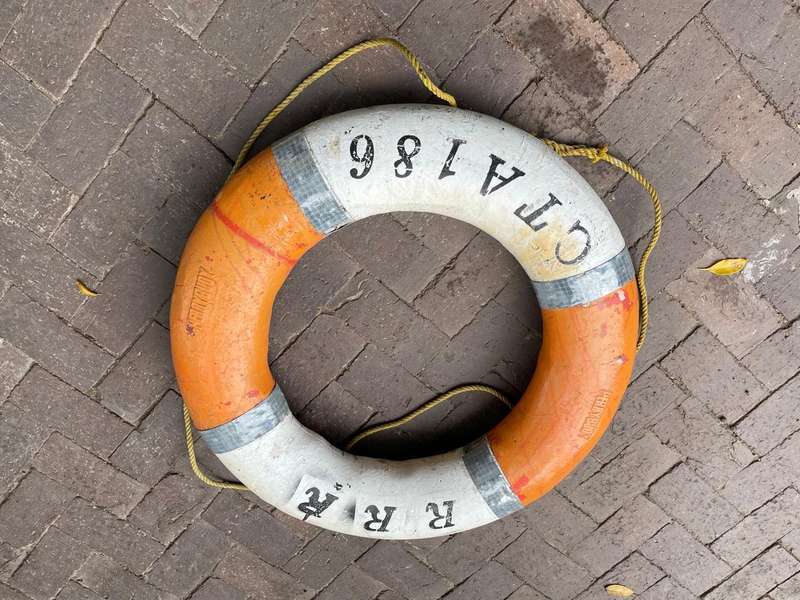 Pair of Life Buoys from a ship