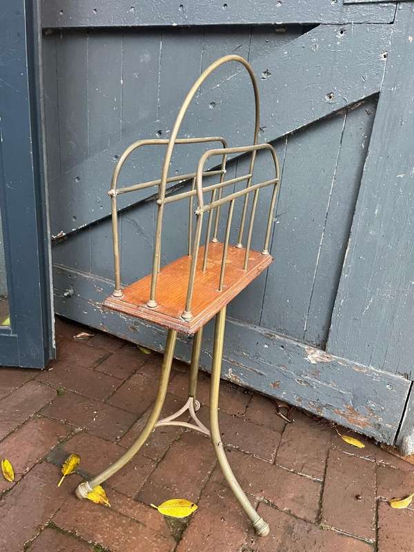 Brass Magazine Rack ( 74 x 45 x 13 cm )