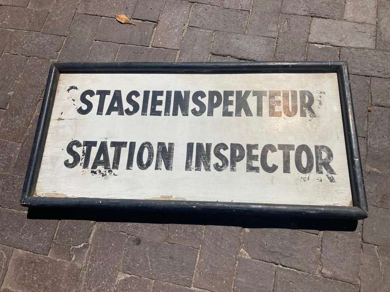 Original Railways Doublesided Platform Sign ( 91 x 46 cm )