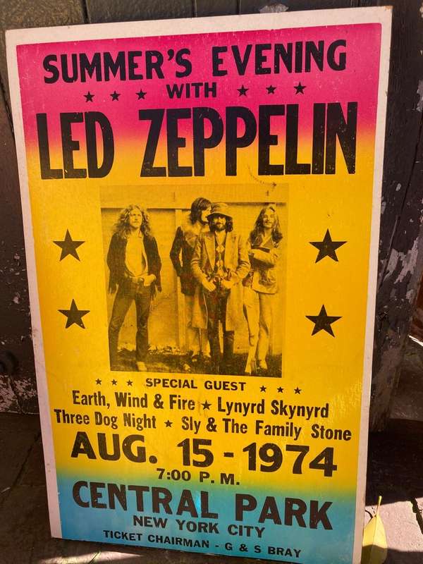Collection of 3 Pop Concert Posters. ( 55 x35 cm , Blocked)