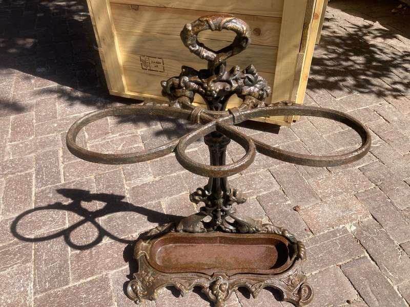 Rare Cast Iron Umbrella Stand