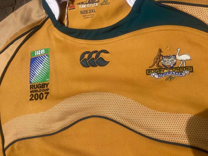 Rugby: Australian Worldcup Players Issue Jersey 2007