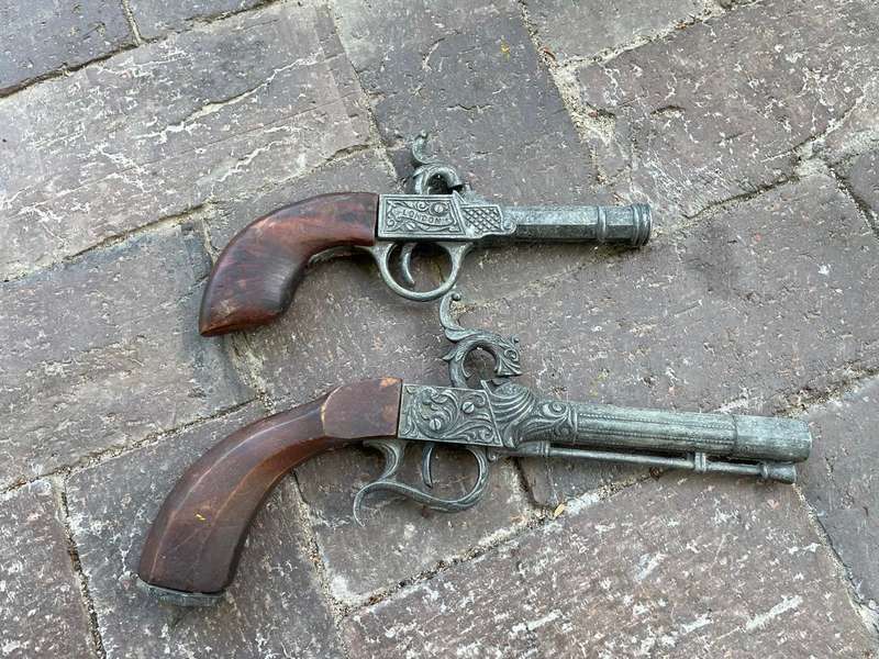 Pair of Flintlock Display Pistols