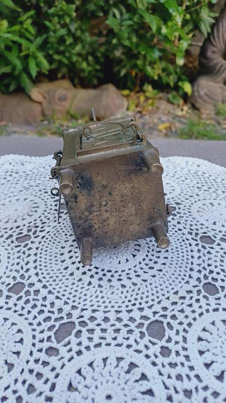 Rare Ethiopian Brass Coptic Church Altar Icon (22  x 6 cm )