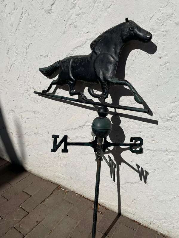 Rare Original Metal Horse Weathervane from Backwood Studfarm ( 115cm )