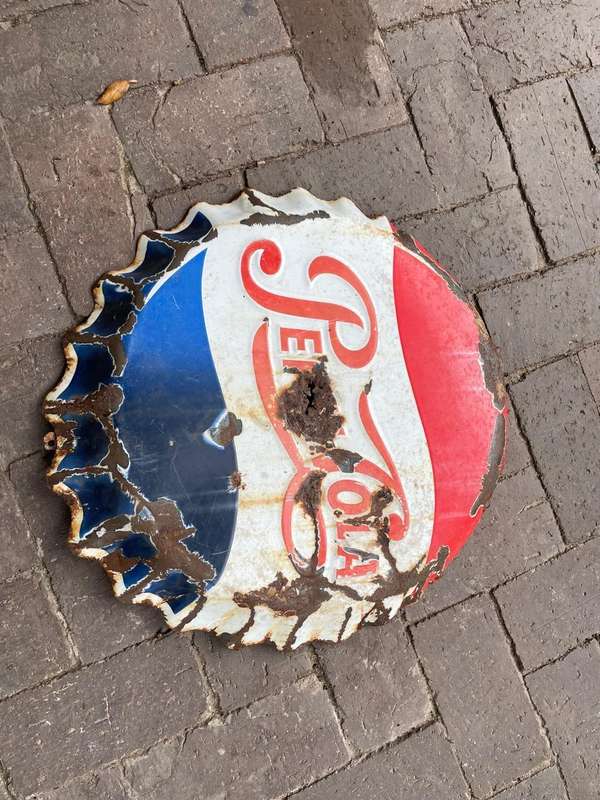 Original Enamel Pepsi Sign