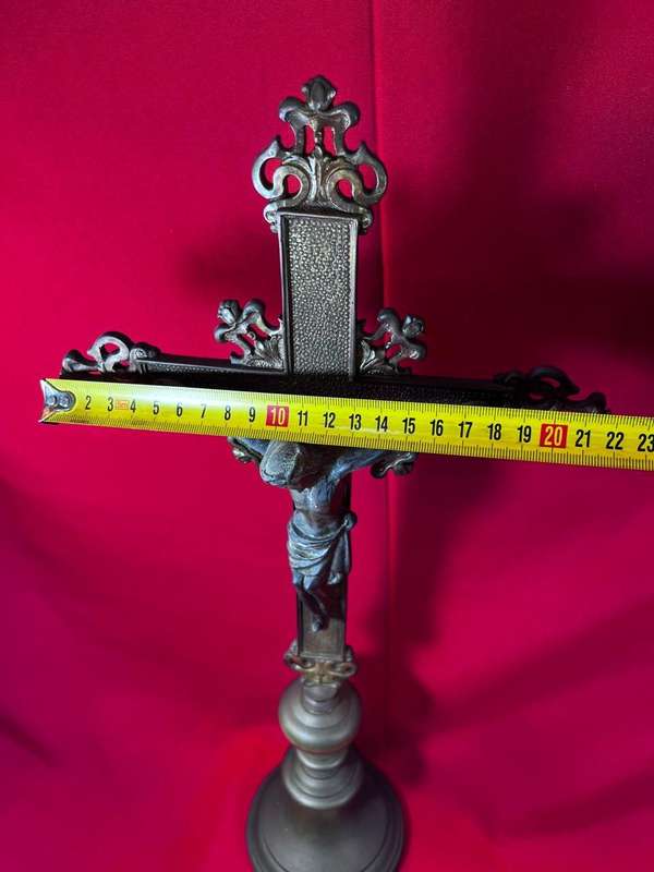 Beautiful Brass and Metal Church Crucifix ( 52 cm )