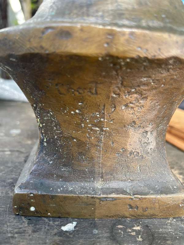 Boer War:Bronze Bust of Genl. De Wet ( Coert Steynberg) 18 cm