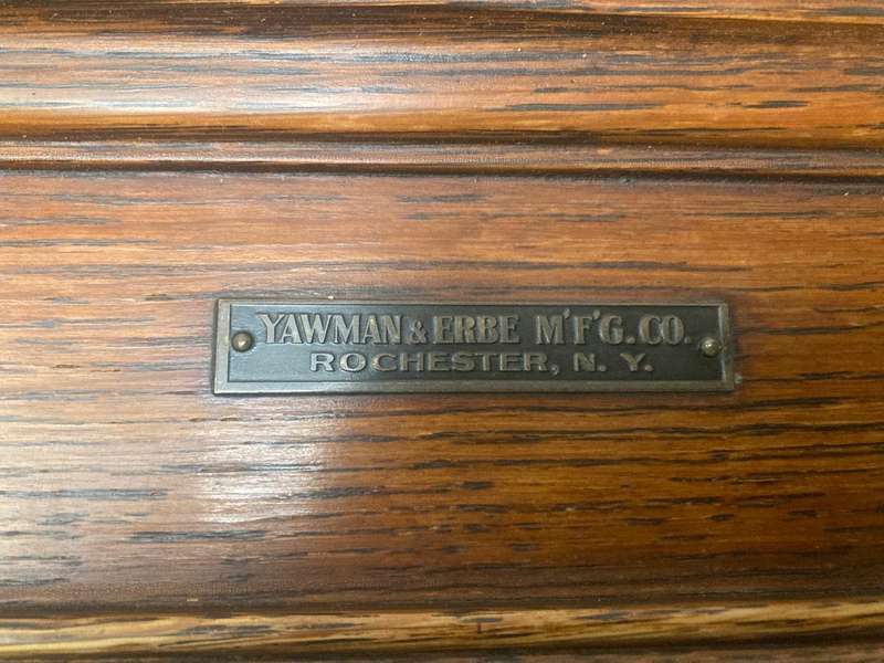 Oak Stack Lawyers Bookcase (170 x 85 x 47 cm ) Yawman & Erbe , Rochester NY