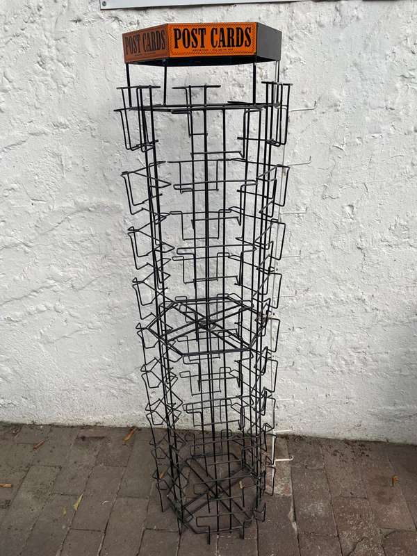Vintage Postcard Shopstand ( 126 x 27 x 27 cm )