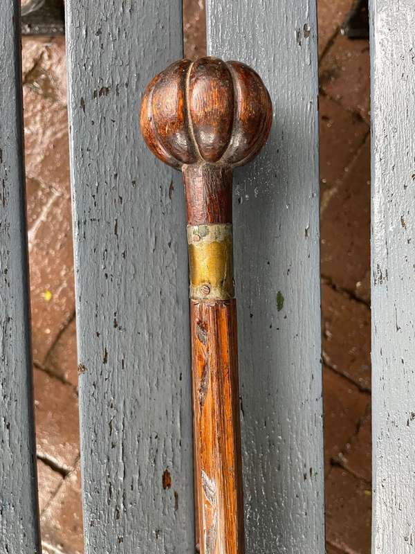 Boer War : POW Walking Stick St Helena 1901