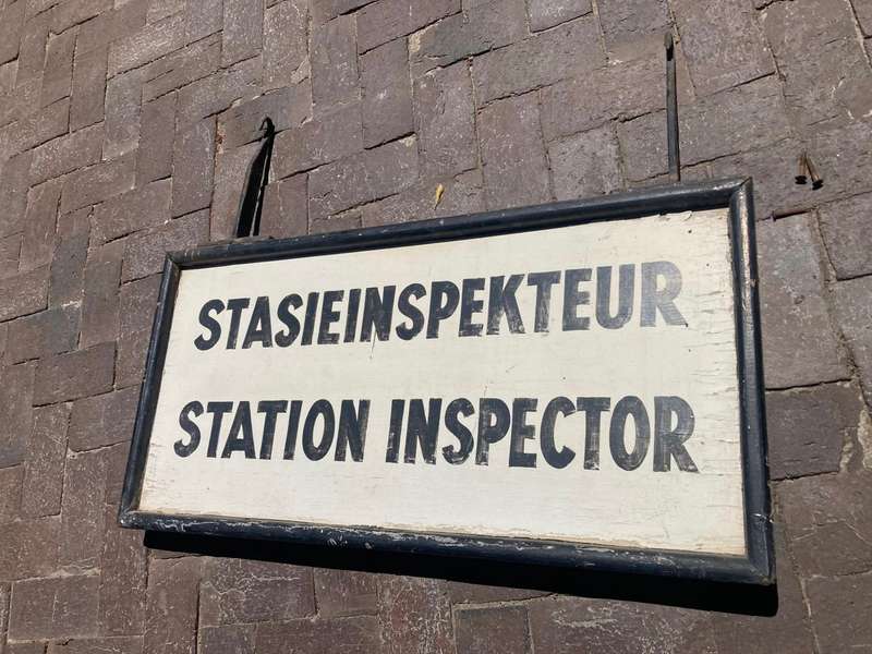 Original Railways Doublesided Platform Sign ( 91 x 46 cm )