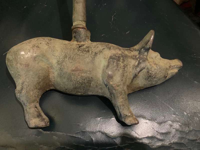 Rare Cast Iron Pig Doorstop