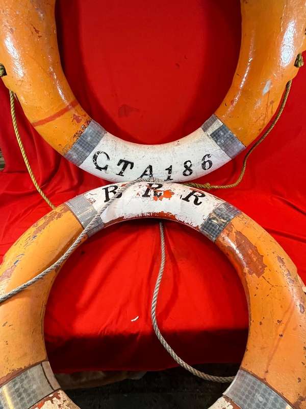 Pair of Life Buoys from a ship