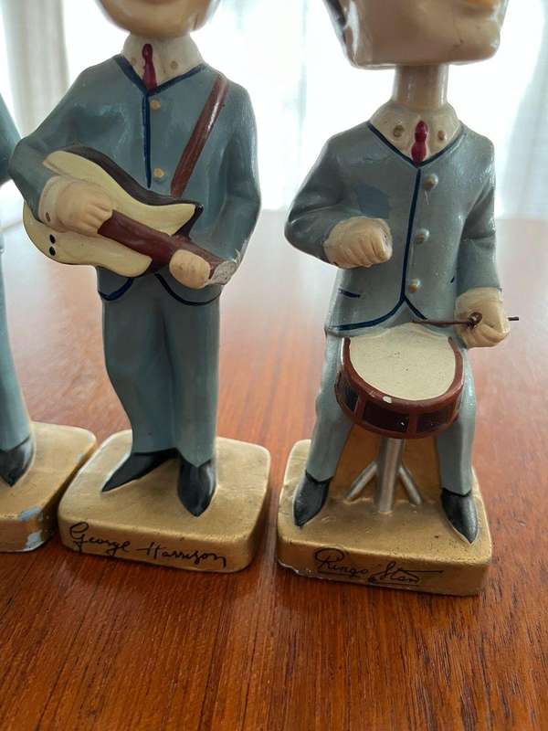 Rare set of Beatles Bubblehead Dolls circa 1964