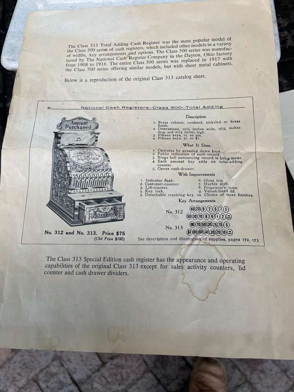 Brass National Cash Register Special Edition