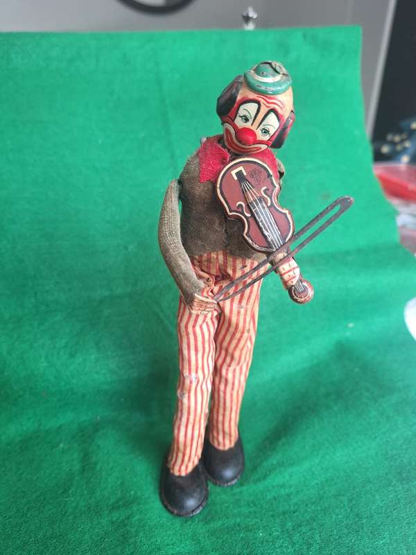 Vintage Windup Clown ( 23 cm )Not working