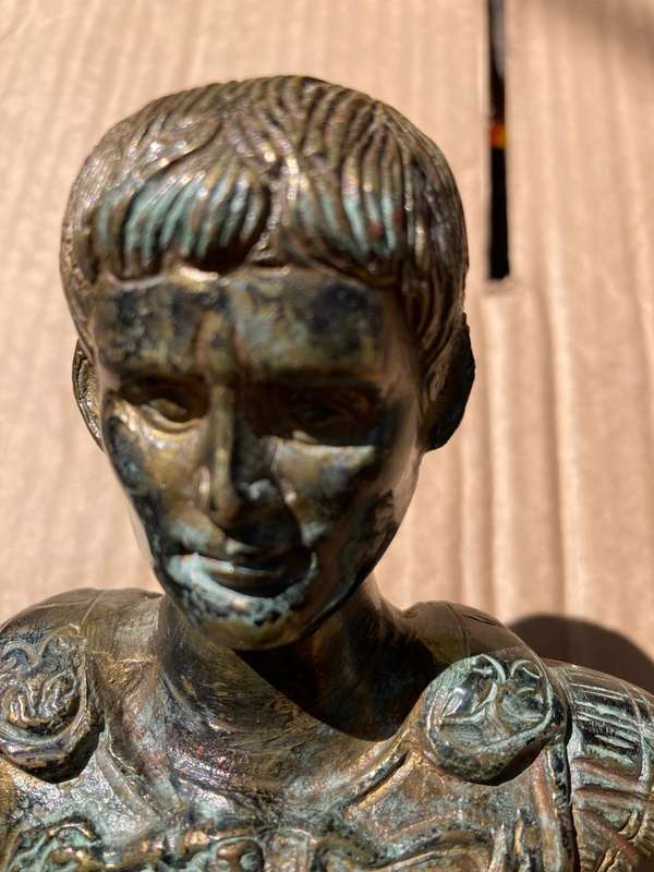 Bronze Bust of Julius Ceasar ( 17 cm )