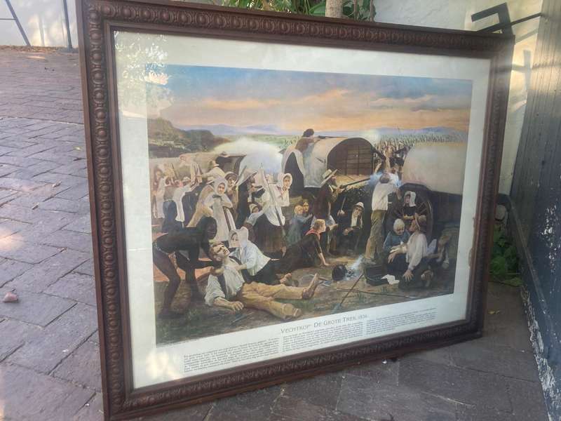 Rare Africana Print: Vechtkop (80 x 65 cm )